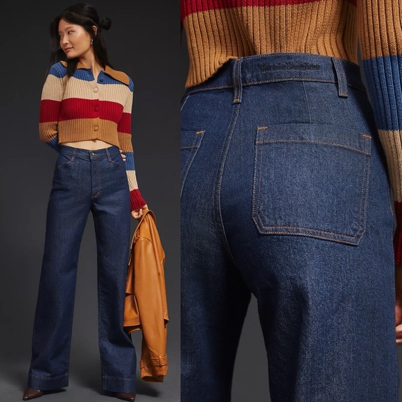 Favorite Daughter The Mischa Super High Rise Wide Leg Jeans - Picture 8 of 8